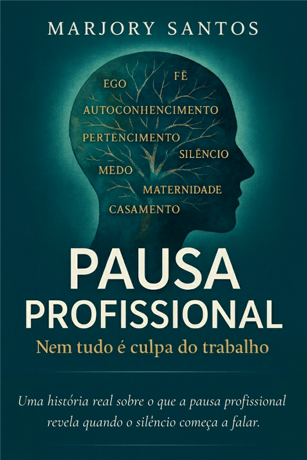 Capa do livro Pausa Profissional de Marjory Santos